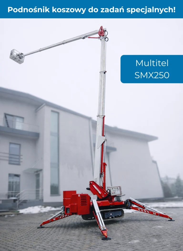 Podnośnik Multitel SMX 250 — grafika prezentująca maszynę